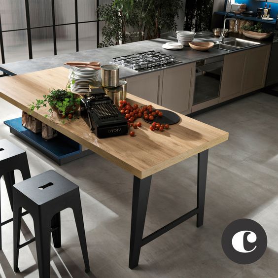 cucine penisola moderna